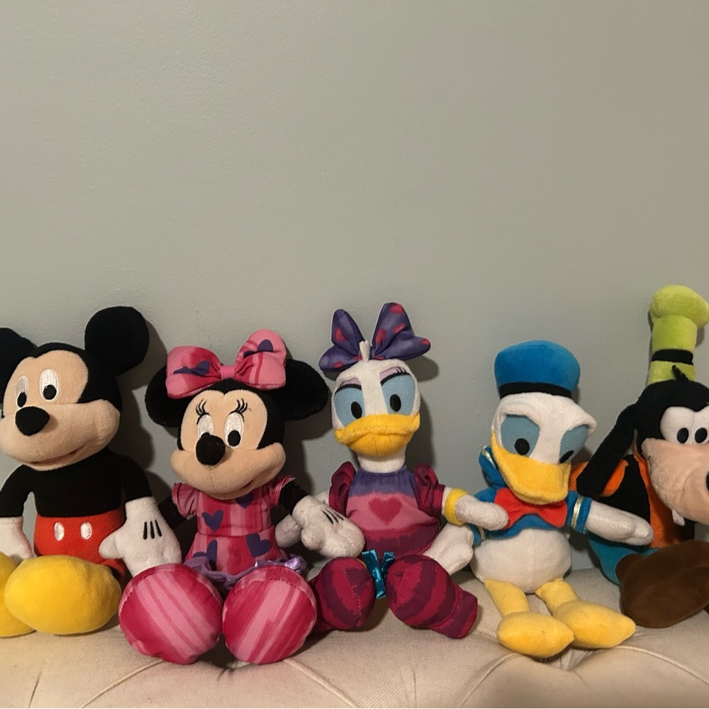 Disney Character Plush Toy Set - Multicolor
